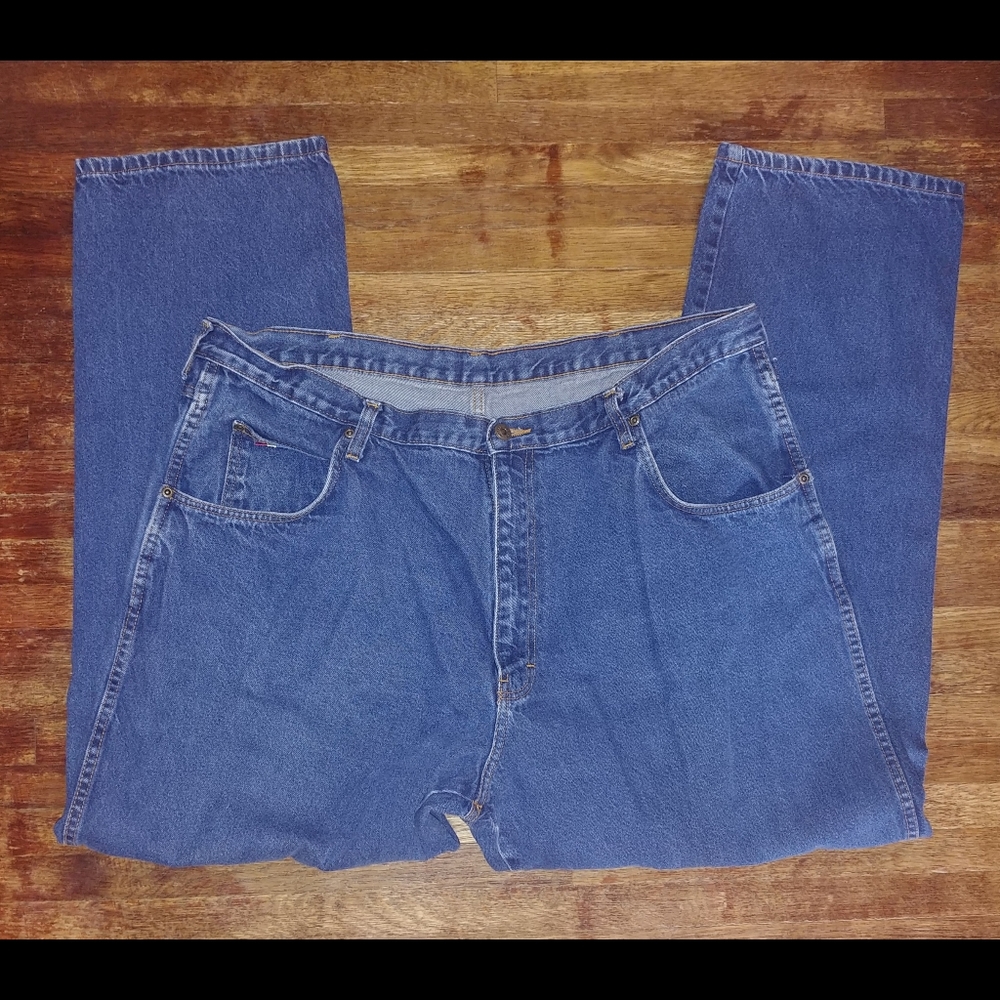 WALLS vintage carpenter cargo retro denim mens blue jeans size 44 x 32